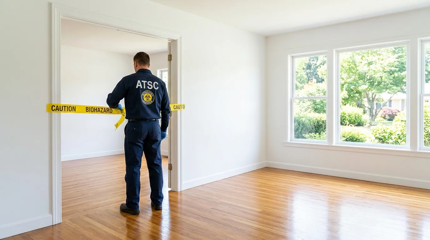 Certified biohazard cleanup crew performing Decomposition Cleanup in Phoenix
